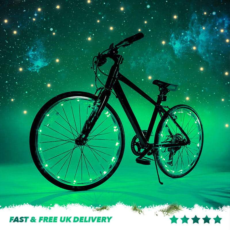 Heroic Kryptonite Green Bicycle Wheel Lights by SpokeLights